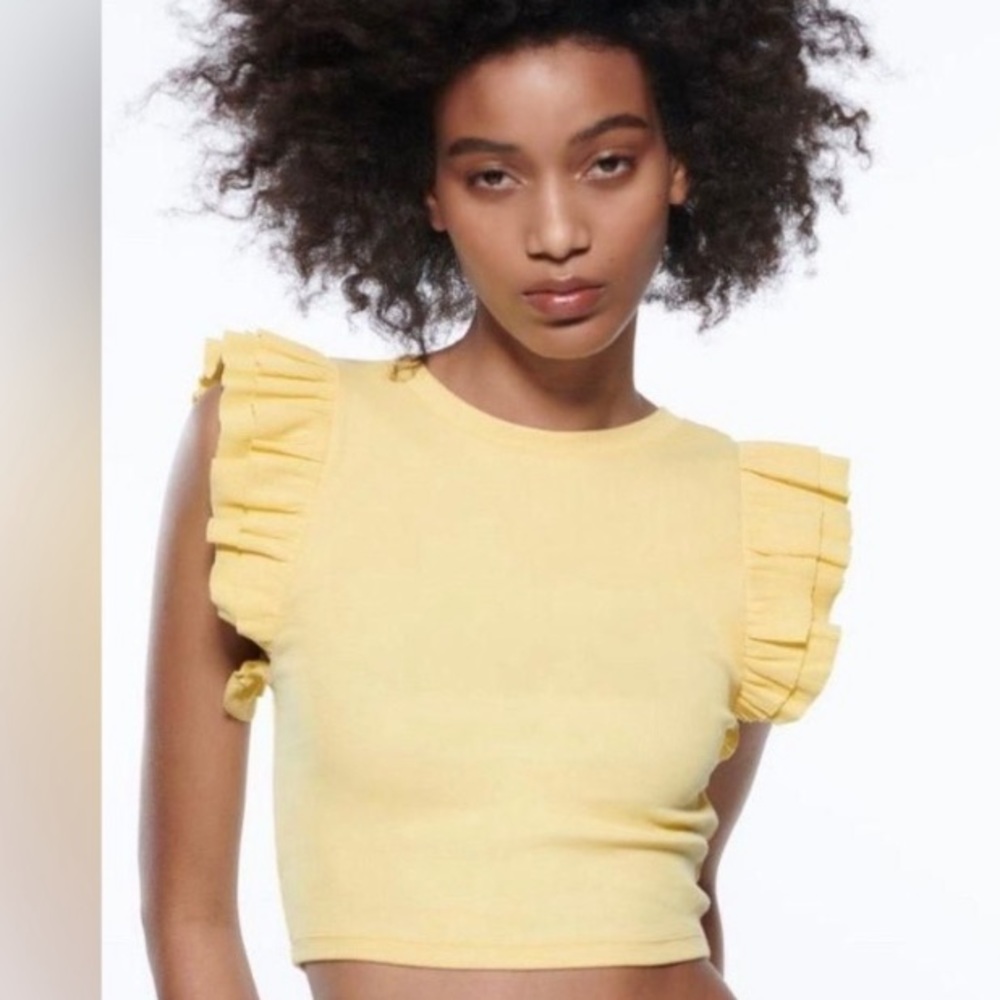 ZARA Ruffled Top - Picture 2 of 8